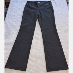 Ricki’s Pants 12 Tall (33” Inseam) Black Houndstooth Flat Front Straight Leg